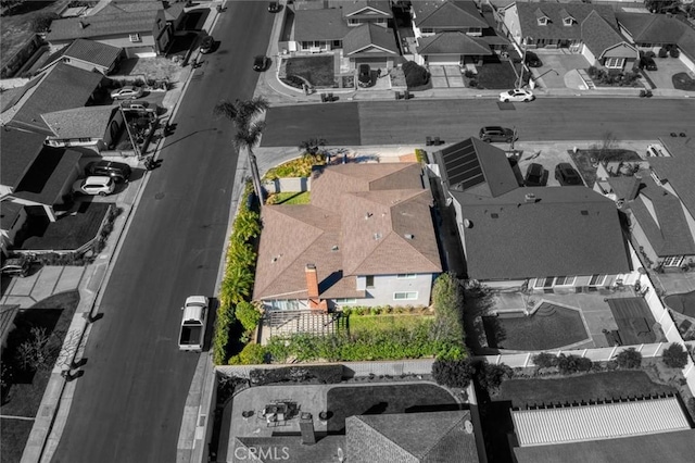 aerial view featuring a residential view