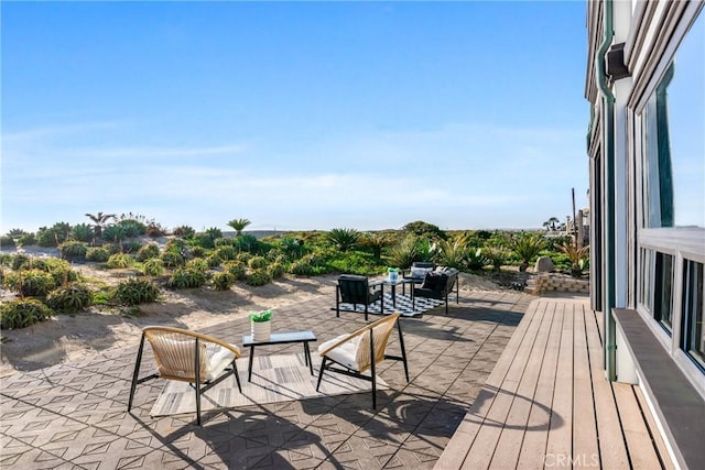 view of patio featuring outdoor lounge area