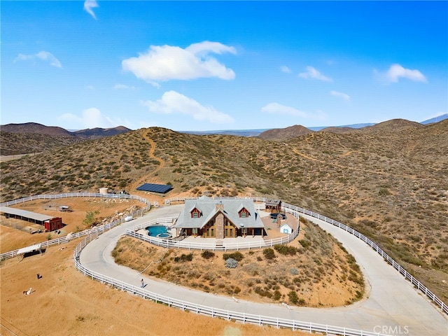 33210 Crown Valley Rd, Temecula, CA 92592 - aerial view of property and surrounding area with a mountainous background