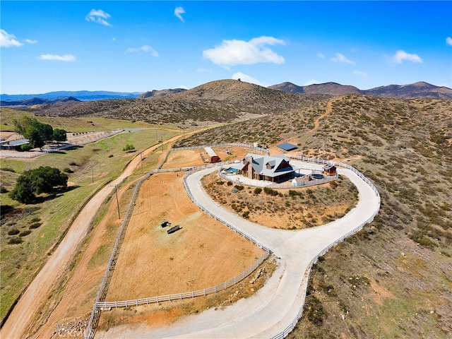 33210 Crown Valley Rd, Temecula, CA 92592 - aerial overview of property's location featuring mountains
