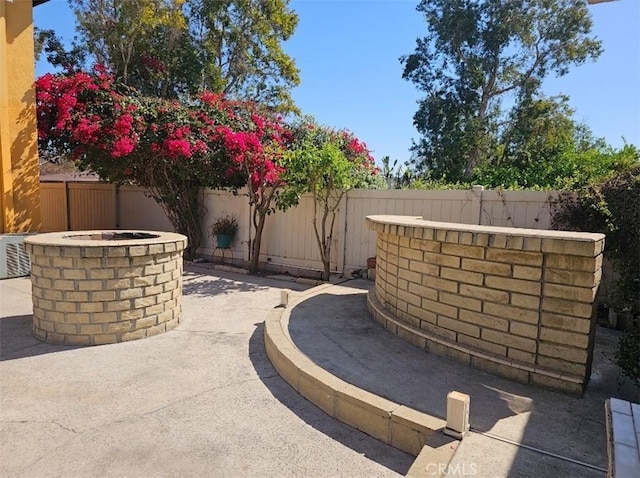 view of patio / terrace with a fenced backyard