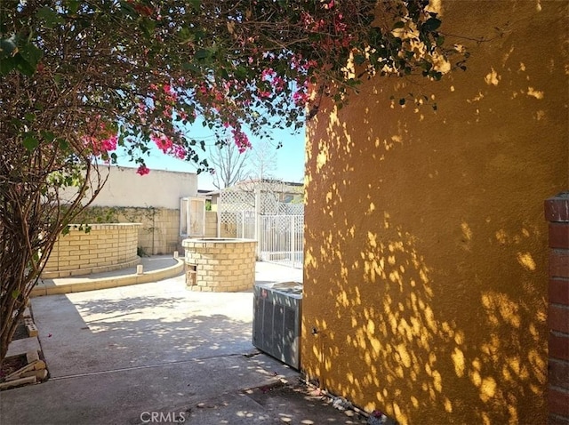 view of patio / terrace with fence