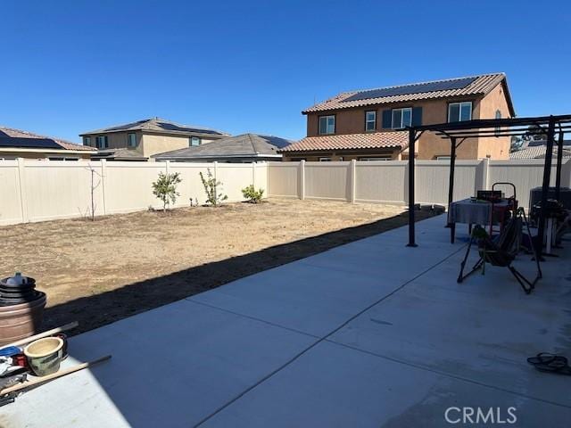 view of patio / terrace with a fenced backyard