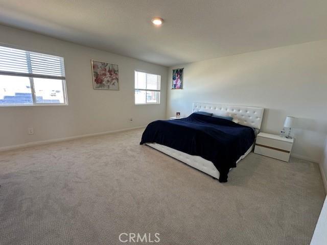 bedroom featuring baseboards and carpet floors