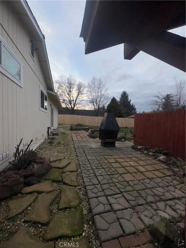 view of patio / terrace with a fenced backyard