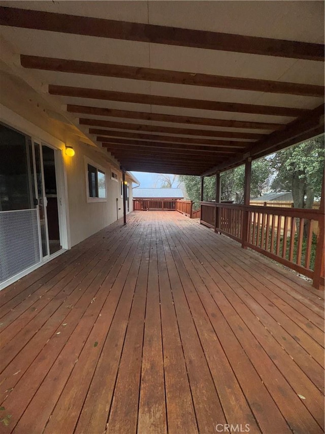 view of deck