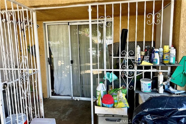 view of storage room