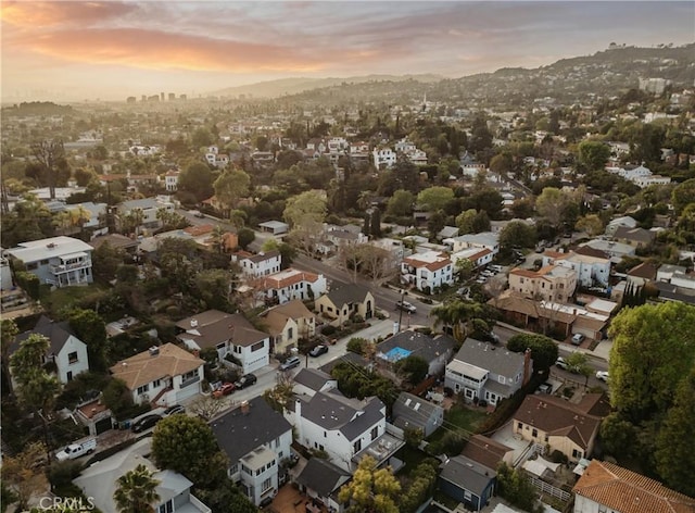 drone / aerial view featuring a residential view