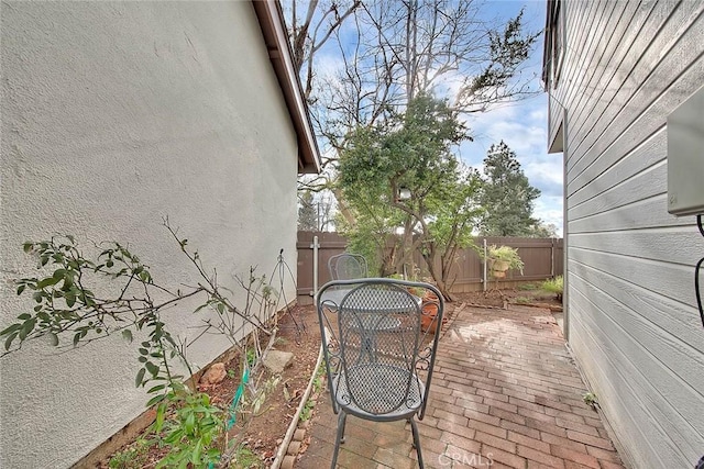 view of patio with fence private yard