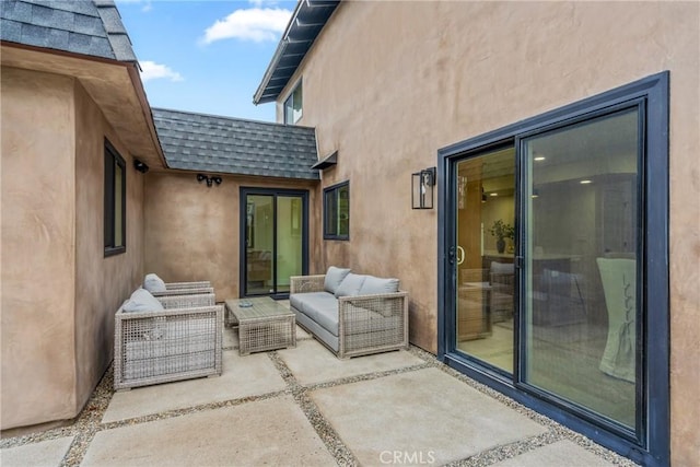 view of patio / terrace with an outdoor hangout area