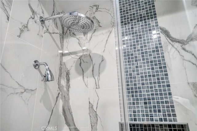 22537 N Summit Ridge Cir, Chatsworth, CA 91311 - bathroom view of a marble finish shower and a heating unit