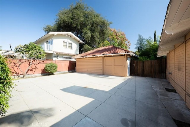 exterior space with fence