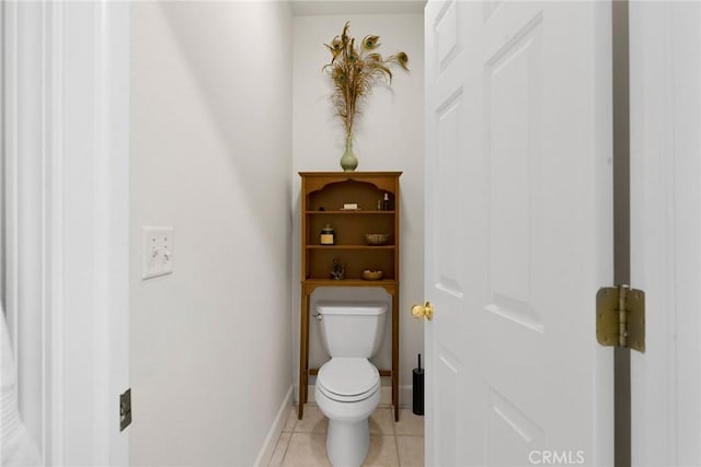 6356 Hidden Lake Ln, Magalia, CA 95954 - bathroom with baseboards, tile patterned flooring, and toilet