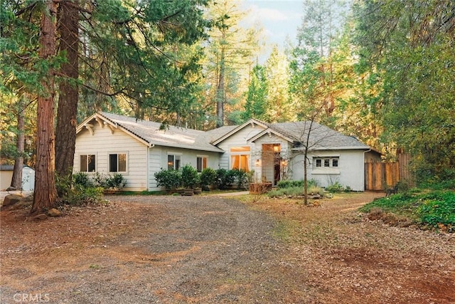 view of ranch-style home