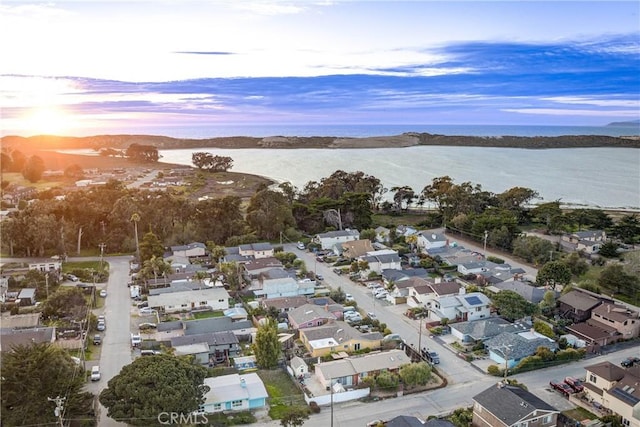 332 Grove St, Los Osos, CA 93402 - aerial view at dusk of a residential view and a water view
