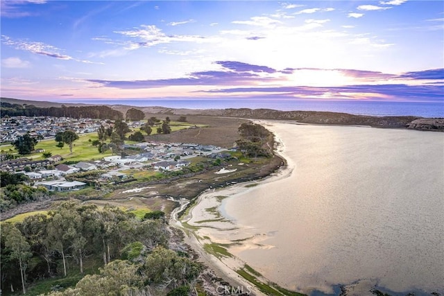 332 Grove St, Los Osos, CA 93402 - aerial view at dusk of view of water and beach