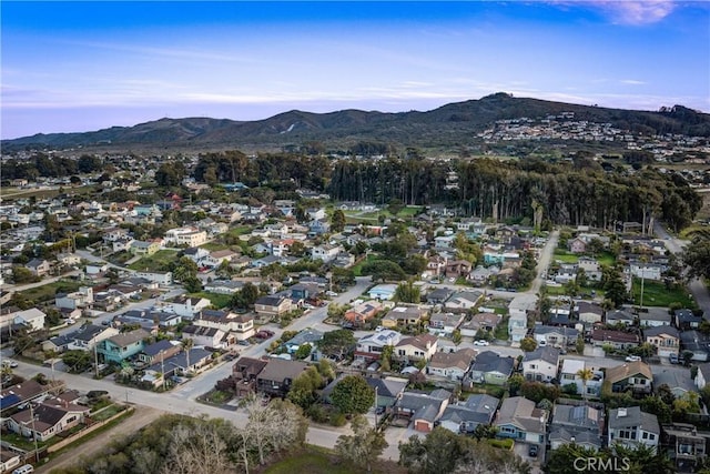 332 Grove St, Los Osos, CA 93402 - aerial overview of property's location featuring a mountainous background and nearby suburban area