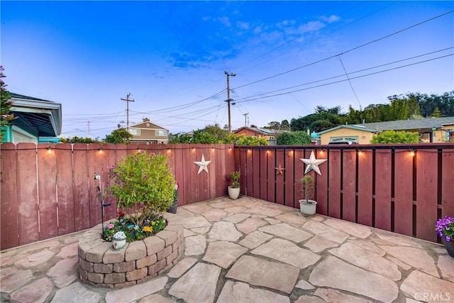 view of patio / terrace featuring a fenced backyard