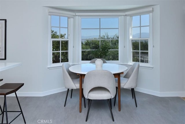 dining room with baseboards