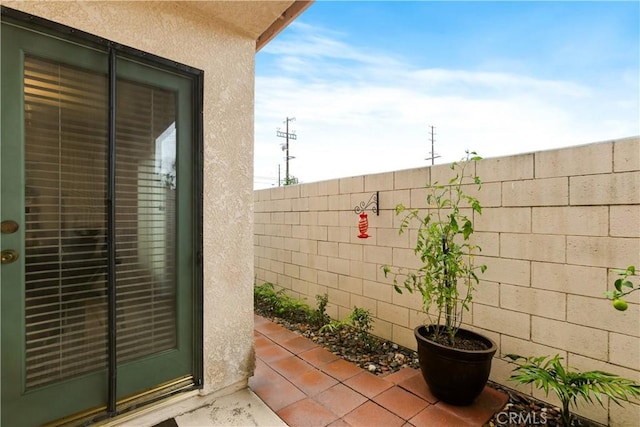 view of patio / terrace featuring a fenced backyard