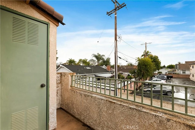 view of balcony