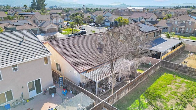 birds eye view of property featuring a residential view