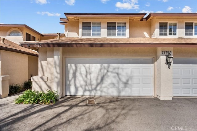 garage with driveway