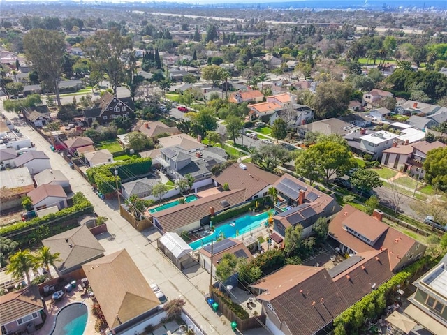 bird's eye view with a residential view