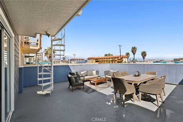 26B Surfside Ave, Surfside, CA 90743 - view of patio / terrace with an outdoor living space and outdoor dining space