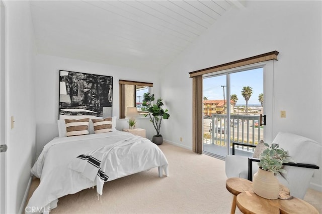 26B Surfside Ave, Surfside, CA 90743 - bedroom with access to exterior and carpet floors