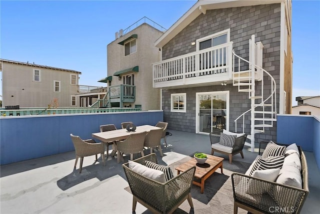 26B Surfside Ave, Surfside, CA 90743 - patio / terrace with an outdoor hangout area, outdoor dining space, and a patio