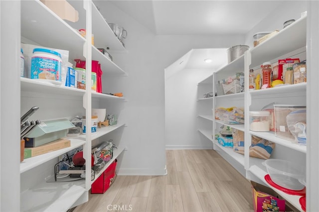 view of storage area
