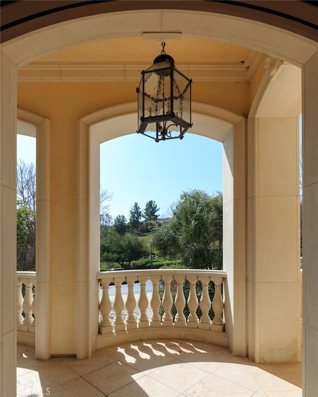 view of patio / terrace featuring a balcony