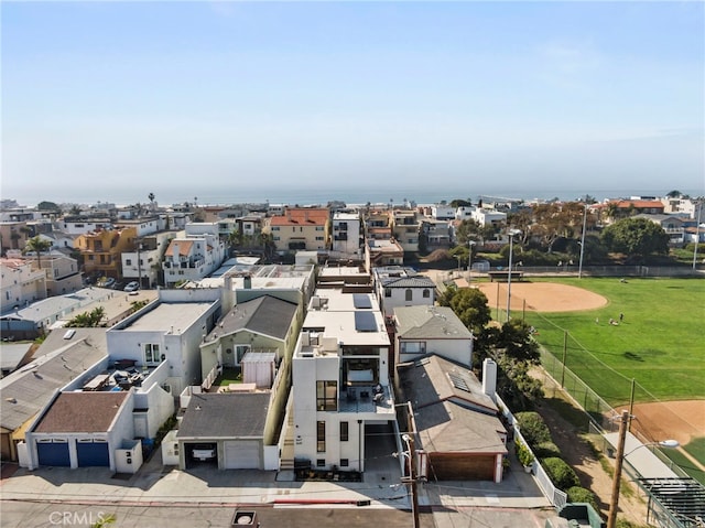 drone / aerial view with a residential view