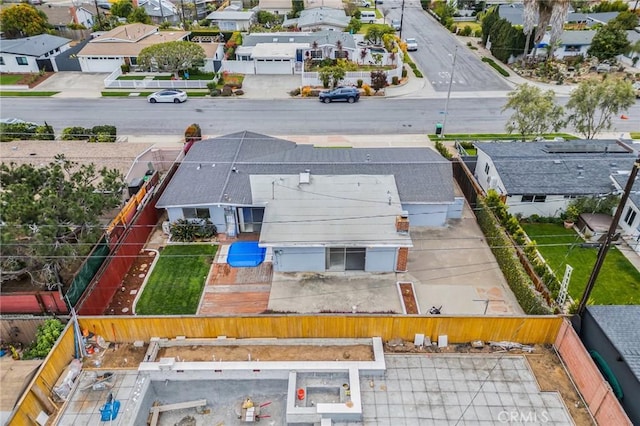 birds eye view of property featuring a residential view