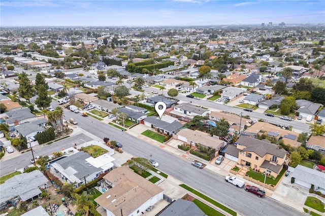 drone / aerial view featuring a residential view