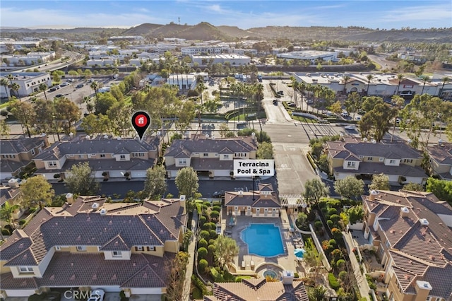 bird's eye view featuring a residential view