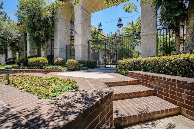 view of community with a gate