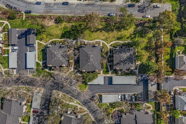 bird's eye view with a residential view