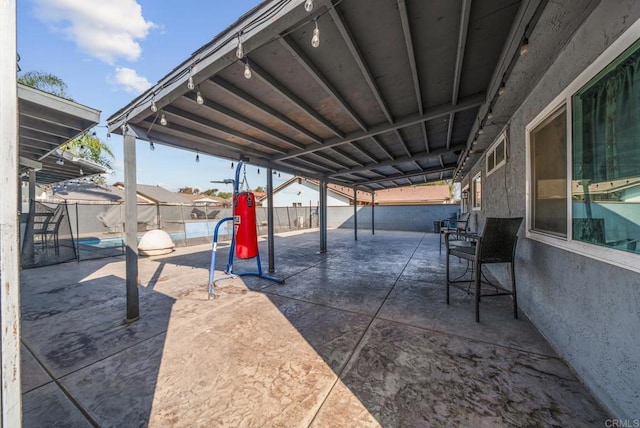 view of patio / terrace with a fenced backyard