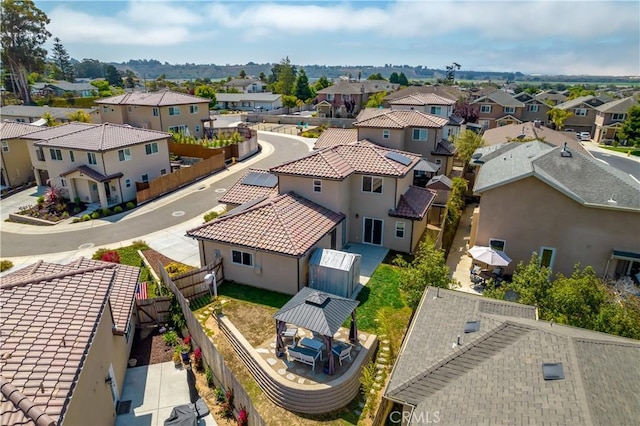 bird's eye view featuring a residential view