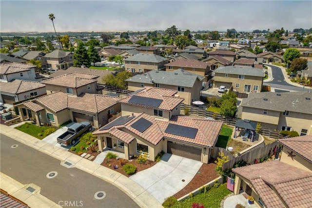 drone / aerial view featuring a residential view