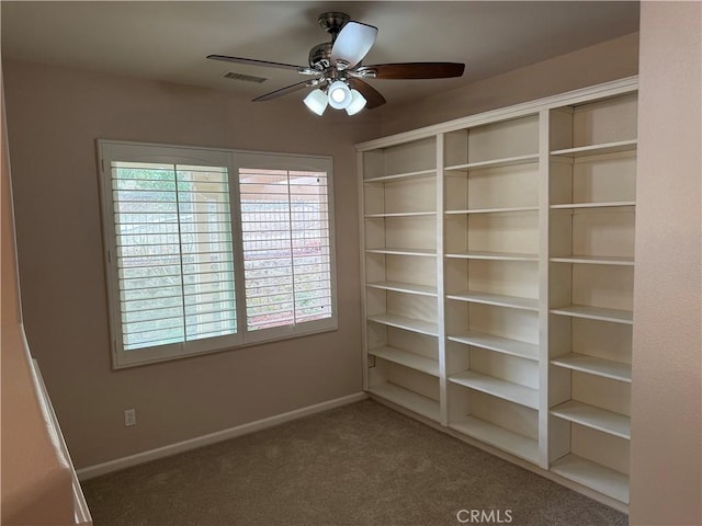 8853 Hollyhock Ct, Corona, CA 92883 - carpeted empty room with ceiling fan and baseboards