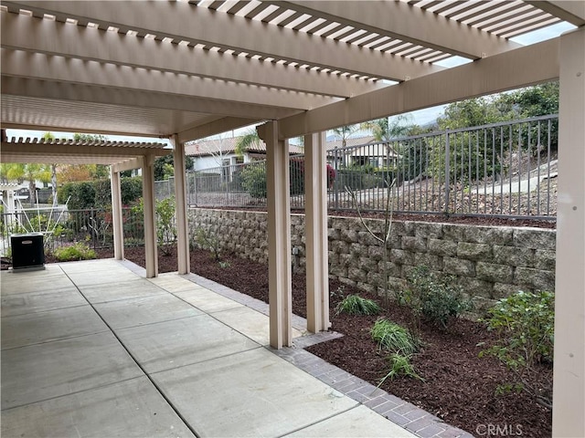 8853 Hollyhock Ct, Corona, CA 92883 - view of patio / terrace featuring a pergola and a fenced backyard