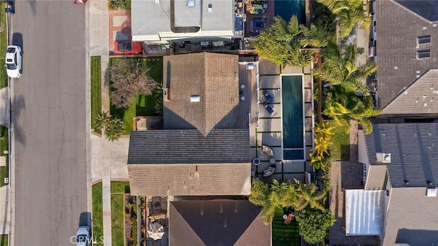 drone / aerial view featuring a residential view