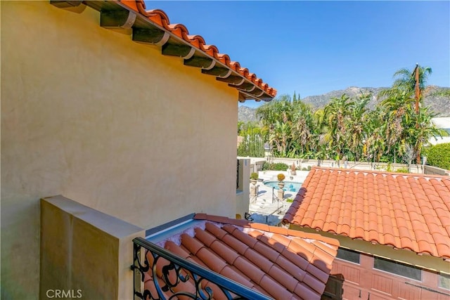 view of patio with fence and a fenced in pool