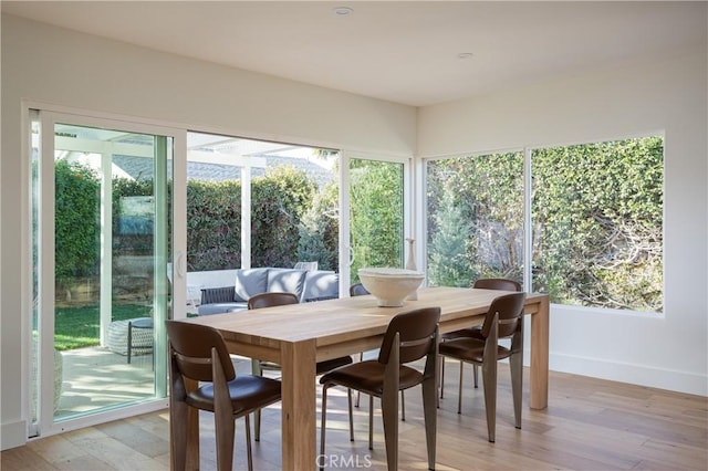 view of sunroom