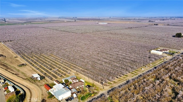 drone / aerial view with a rural view