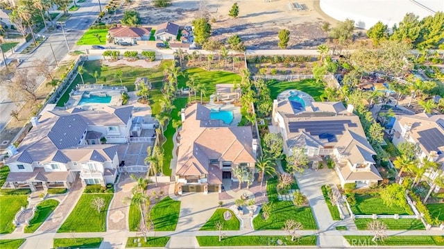 birds eye view of property featuring a residential view