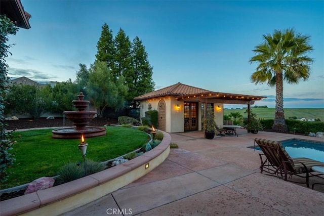 view of patio featuring an outdoor pool